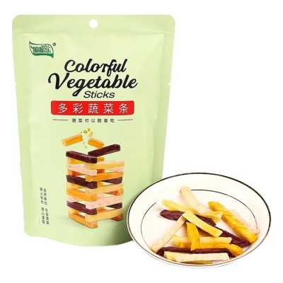 脆脆樂多彩蔬菜條60g4種薯類脆條鮮切兒童辦公休閑零食混合裝即食